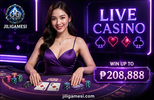 JILIGAMES casino lobby showing dealer previews and live table choices