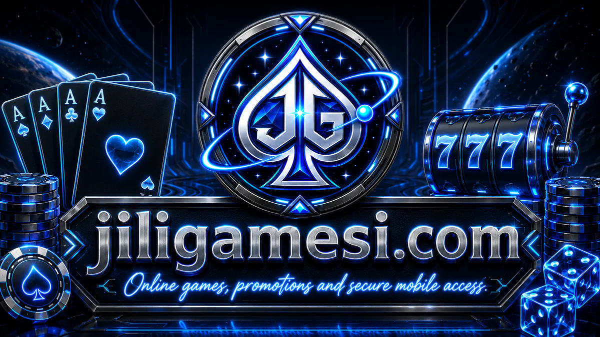 JILIGAMES casino mobile command centre showing four entertainment routes